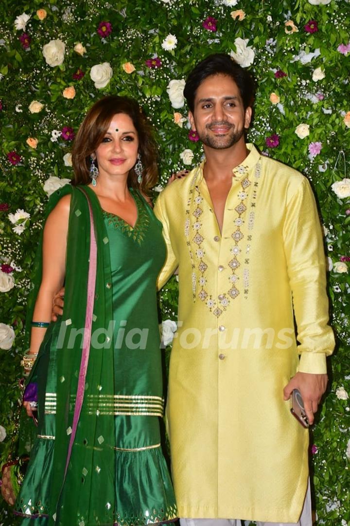 Sussanne Khan and Arslan Goni grace Anshul Garg and Amul Mohan’s Diwali party