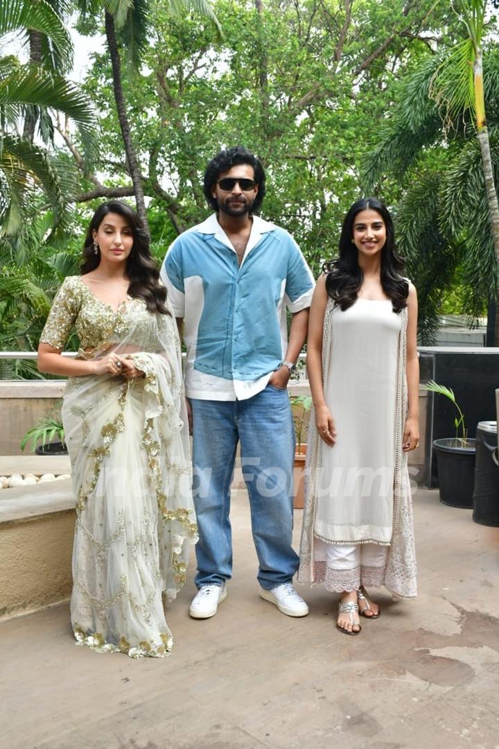 Nora Fatehi and Varun Tej  Konidela snapped promoting their upcoming film 'Matka'