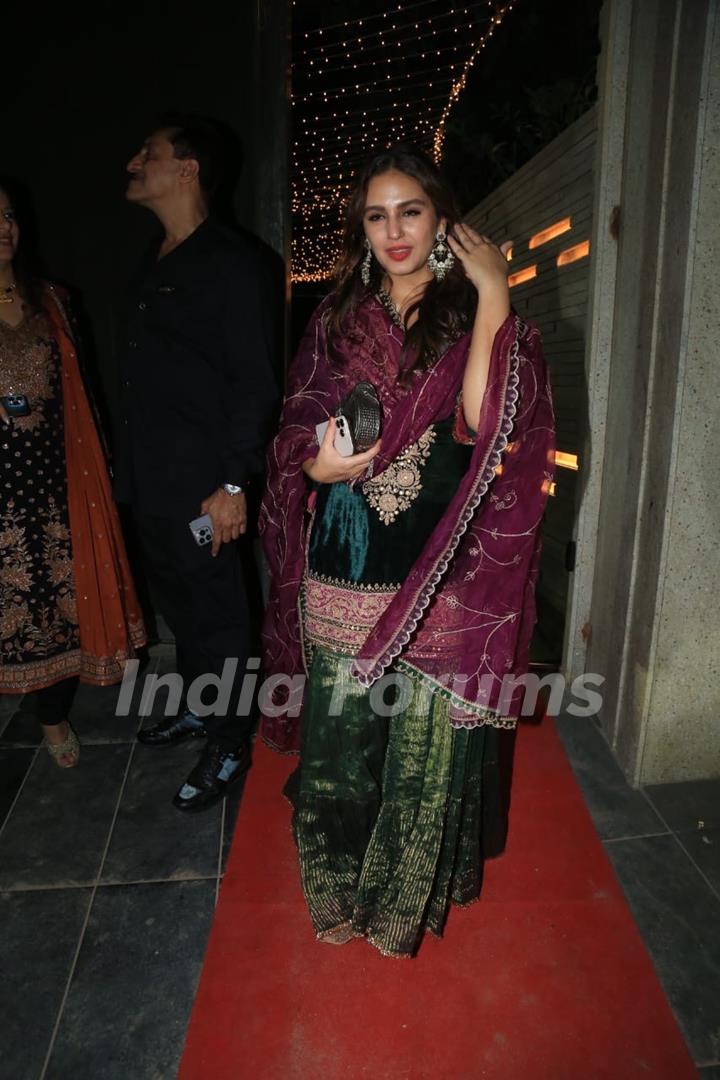 Huma Qureshi snapped at diwali event