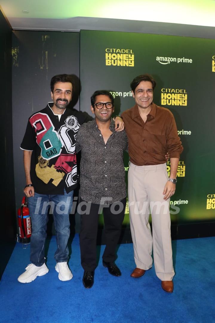 Sharib Hashmi and Sunny Hinduja grace the premiere of Citadel: Honey Bunny