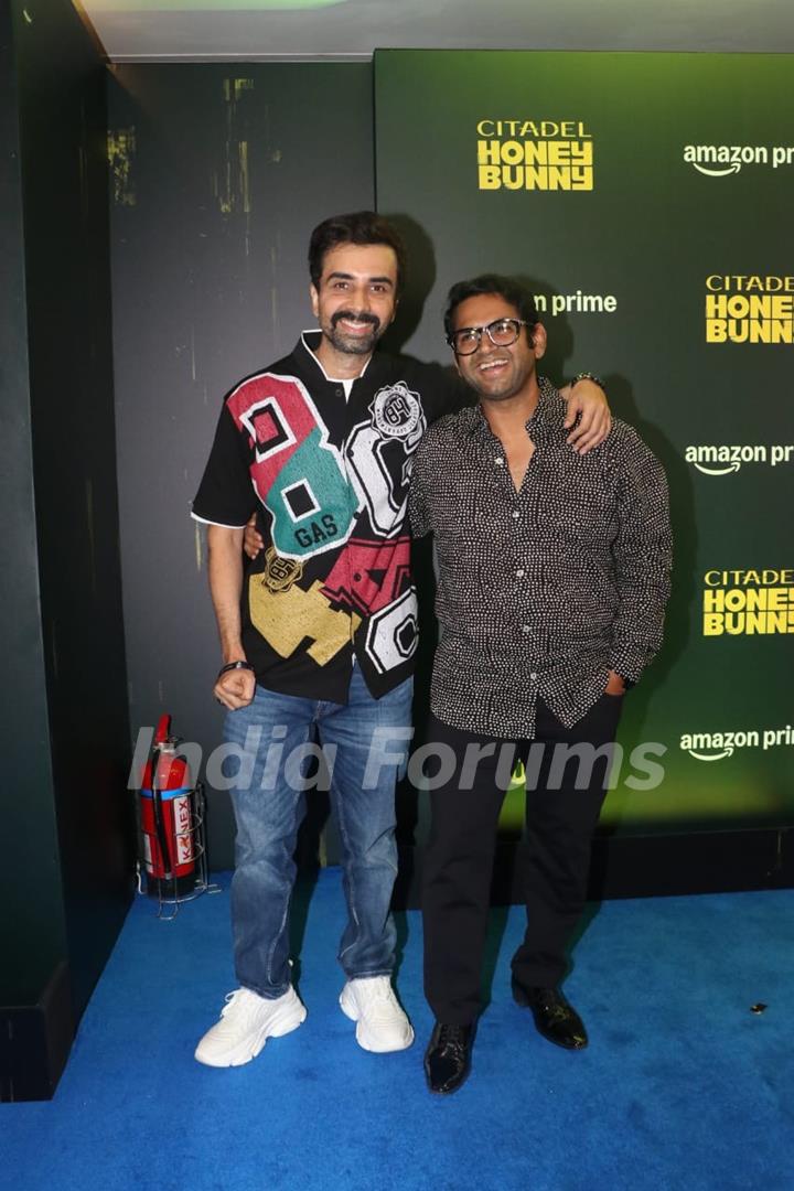 Sharib Hashmi and Sunny Hinduja grace the premiere of Citadel: Honey Bunny