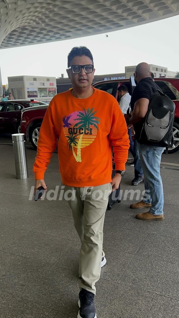 Bhushan Kumar snapped at the airport