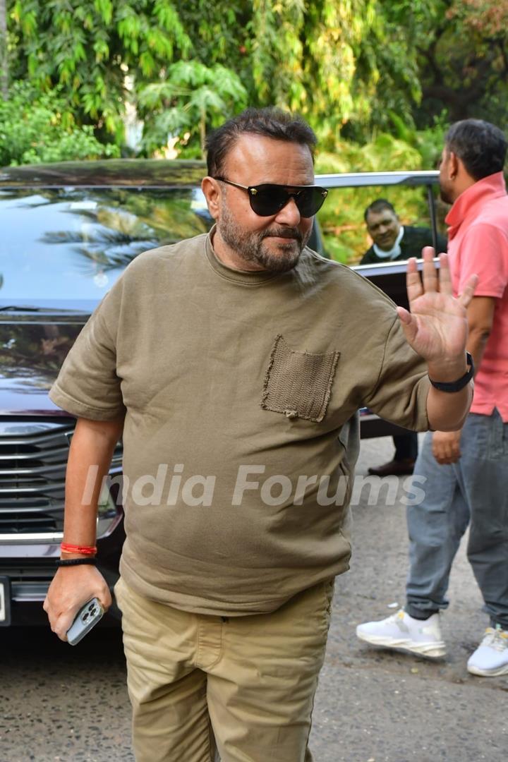 Anil Sharma snapped promoting their upcoming film 'Vanvaas' on the sets of 'Sa Re Ga Ma Pa'