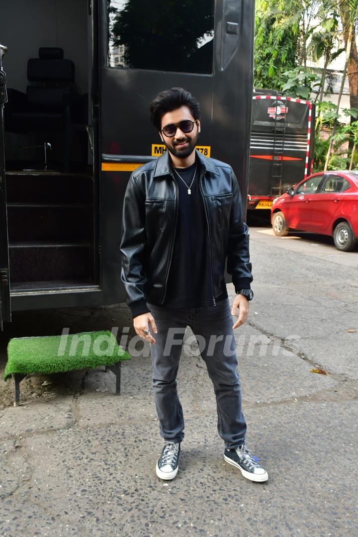 Utkarsh Sharma snapped promoting their upcoming film 'Vanvaas' on the sets of 'Sa Re Ga Ma Pa'