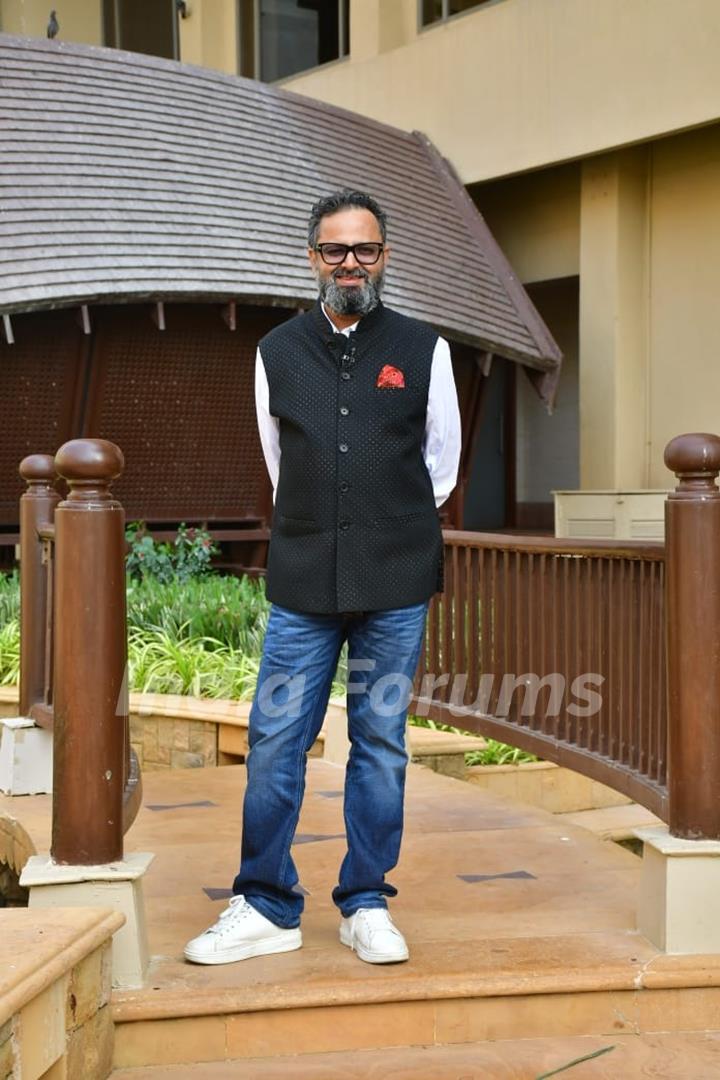 Nikkhil Advani snapped promoting their upcoming series 'Freedom at Midnight'