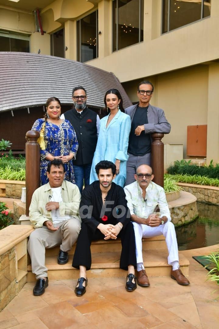 Nikkhil Advani, Rajendra Chawla, Arif Zakaria, Chirag Vohra, Ira Dubey and Sidhant Gupta snapped promoting their upcoming series 'Freedom at Midnight'