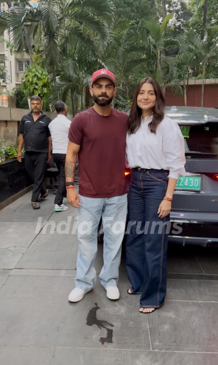 Anushka Sharma and Virat Kohli snapped in the city