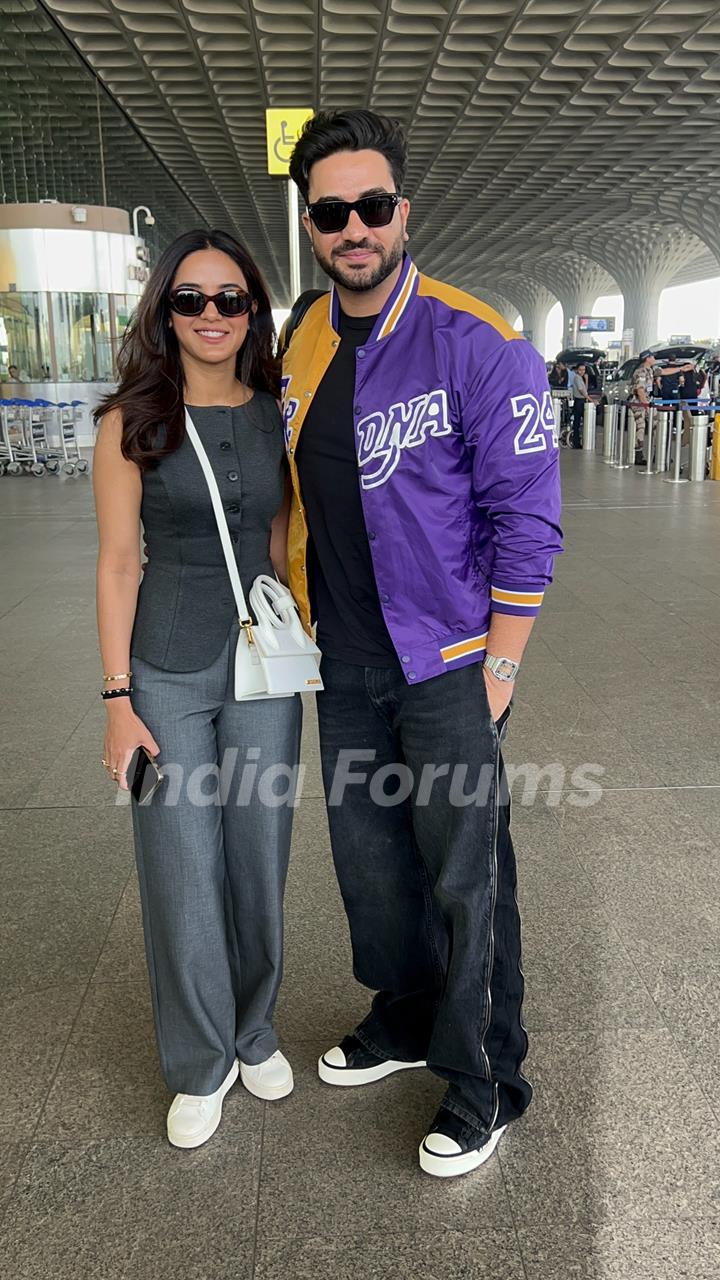 Aly Goni and Jasmin Bhasin snapped at the airport