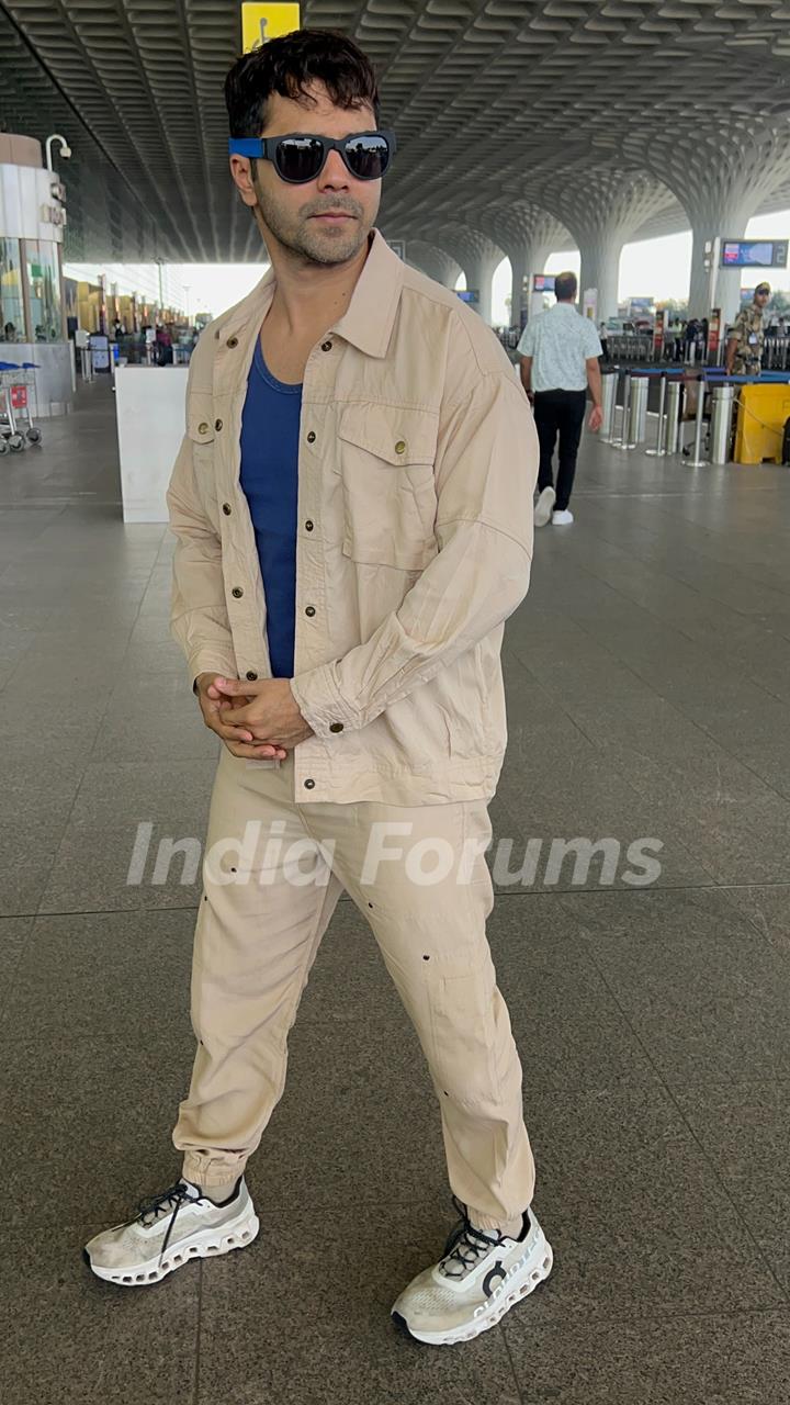 Varun Dhawan snapped at the airport