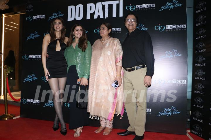 Kriti Sanon and Nupur Sanon snapped at the success party of 'Do Patti'