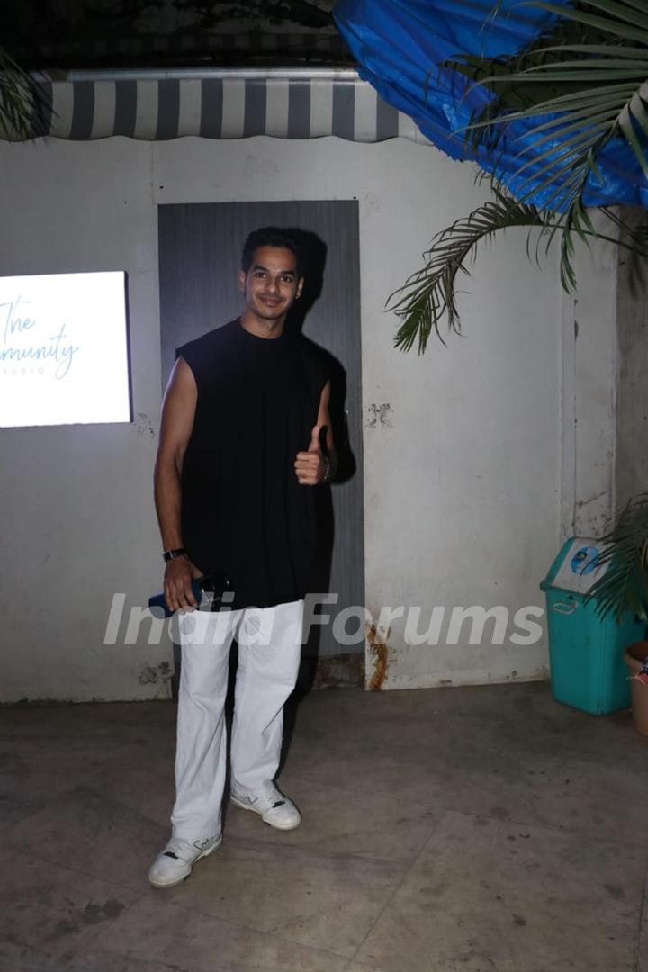 Ishaan Khatter snapped in the city