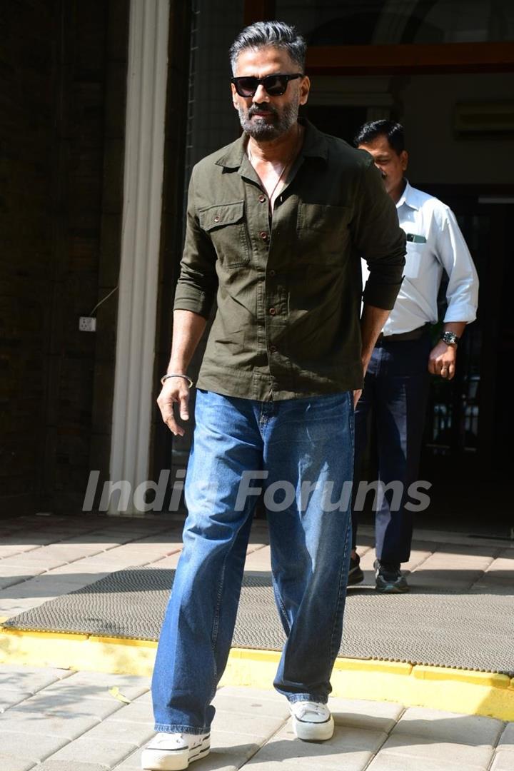 Suniel Shetty snapped in the city