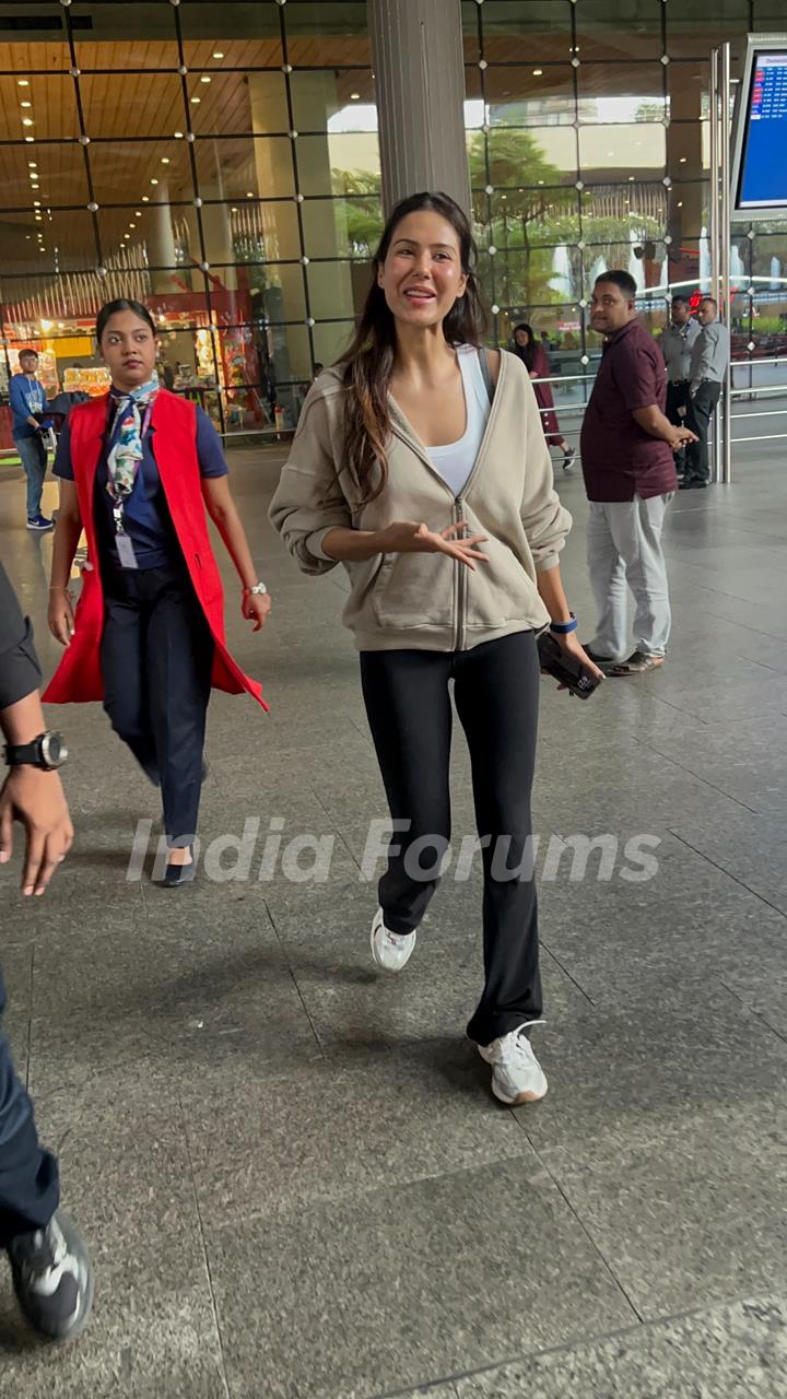 Sonam Bajwa snapped at the airport