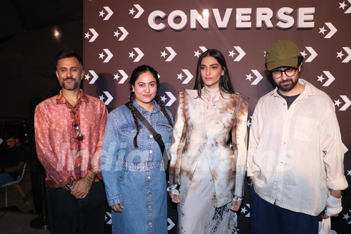 Sonam Kapoor and Anand Ahuja snapped at Converse India store launch