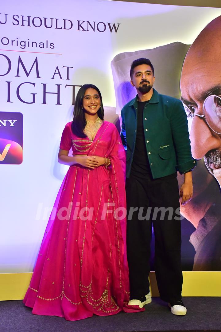 Saqib Saleem and Sayani Gupta Freedom At Midnight screening