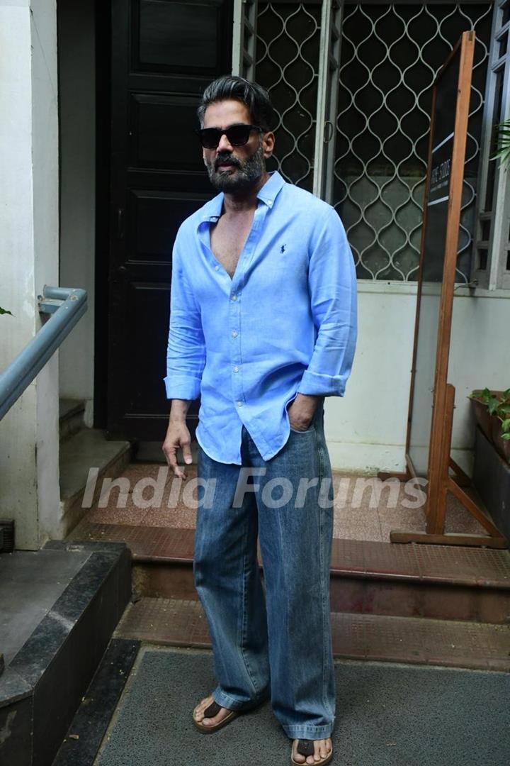 Suniel Shetty snapped in the city