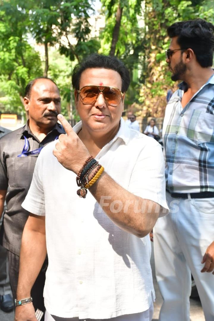 Govinda cast their votes in Mumbai