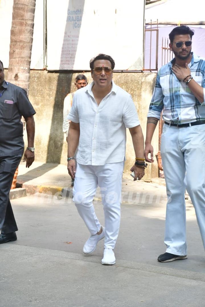 Govinda cast their votes in Mumbai