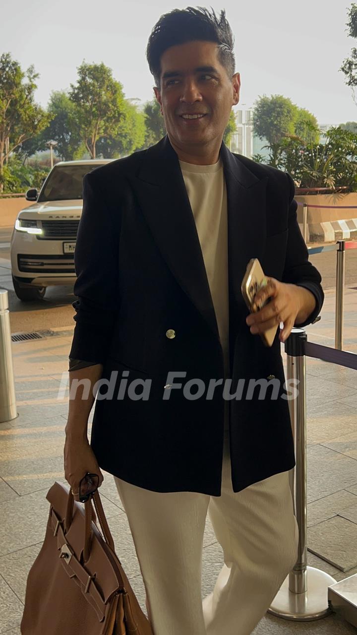 Manish Malhotra snapped at the airport