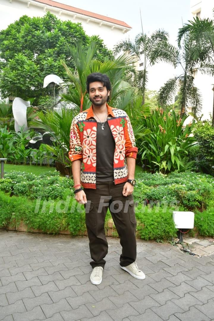 Utkarsh Sharma snapped promoting their upcoming film 'Vanvaas'