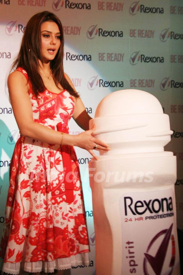 Preity Zinta launches new Rexona deodorant in Mumbai