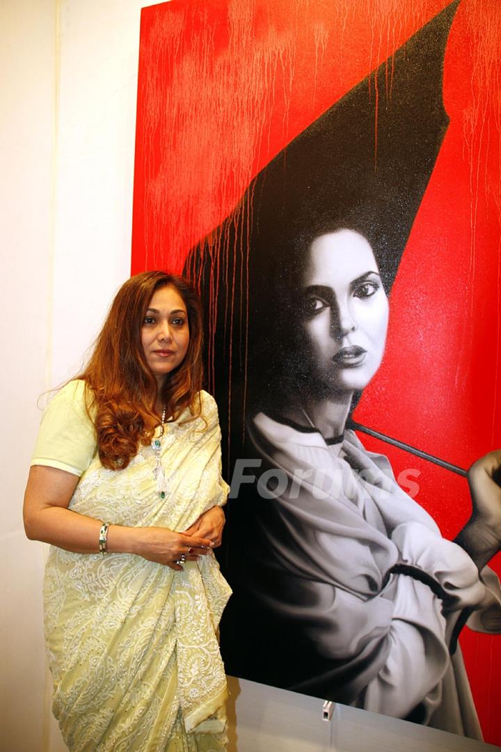 Tina Ambani at Harmony Art show in Mumbai