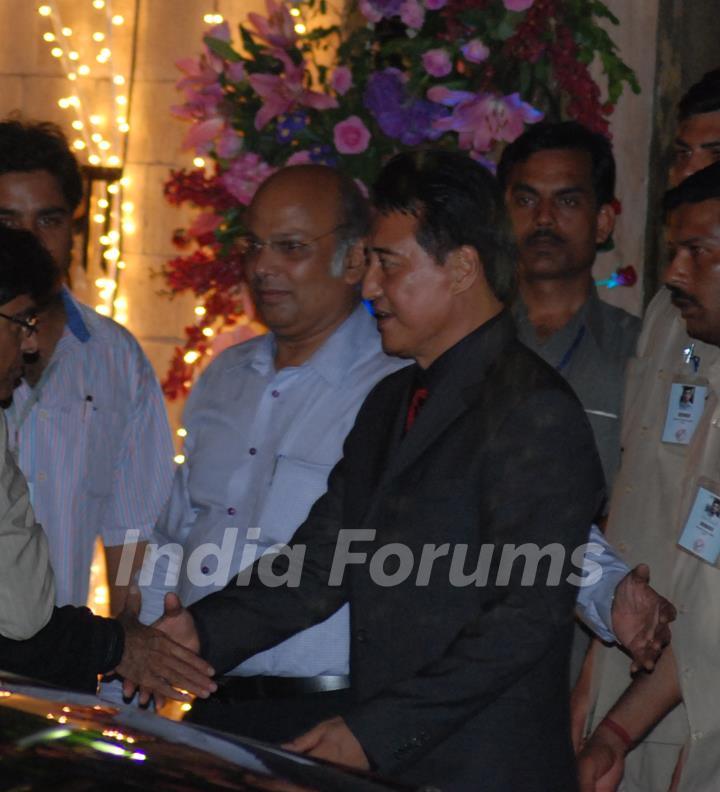 Danny Denzongpa arriving at the Aishwarya Rai & Abhishek Bachchan wedding sangeet ceremony