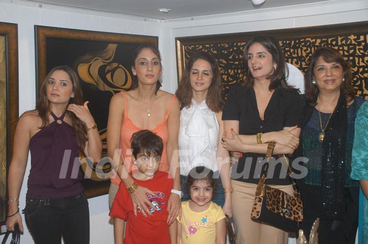 Suzanne Roshan at Ohm art exhibition at Juhu, in Mumbai