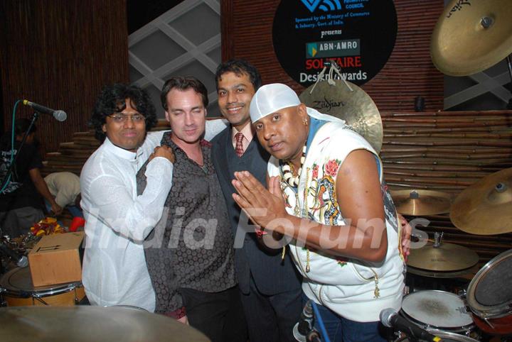 Solitaire awards Sivamani with Woody and Elric Dsouza live at renaissance