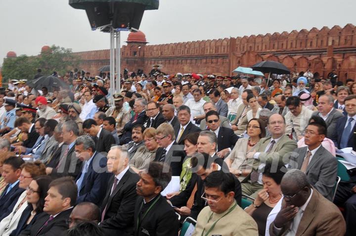 Diplomats and Dignitaries at the Red Fort, on the occasion of 63rd Independence Day in New Delhi on 15 August 2009