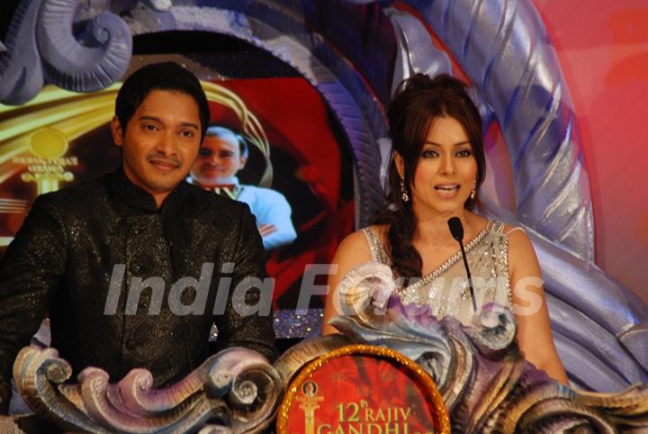 Shreyas Talpade and Mahima Chaudhary at the &quot;Rajiv Gandhi Awards&quot;