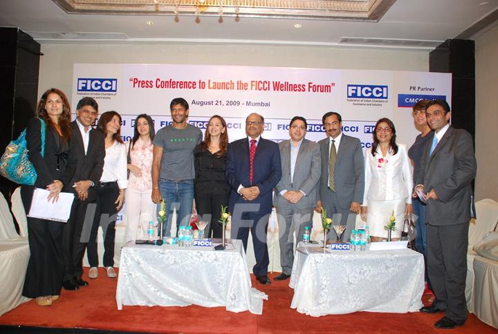 Milind Soman at FICCI wellness media meet at Mayfair Room in Mumbai on Friday evening