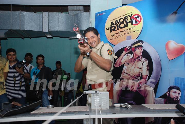 Shreyas Talpade promotes his new film ''Aage Se Right'' in Mumbai