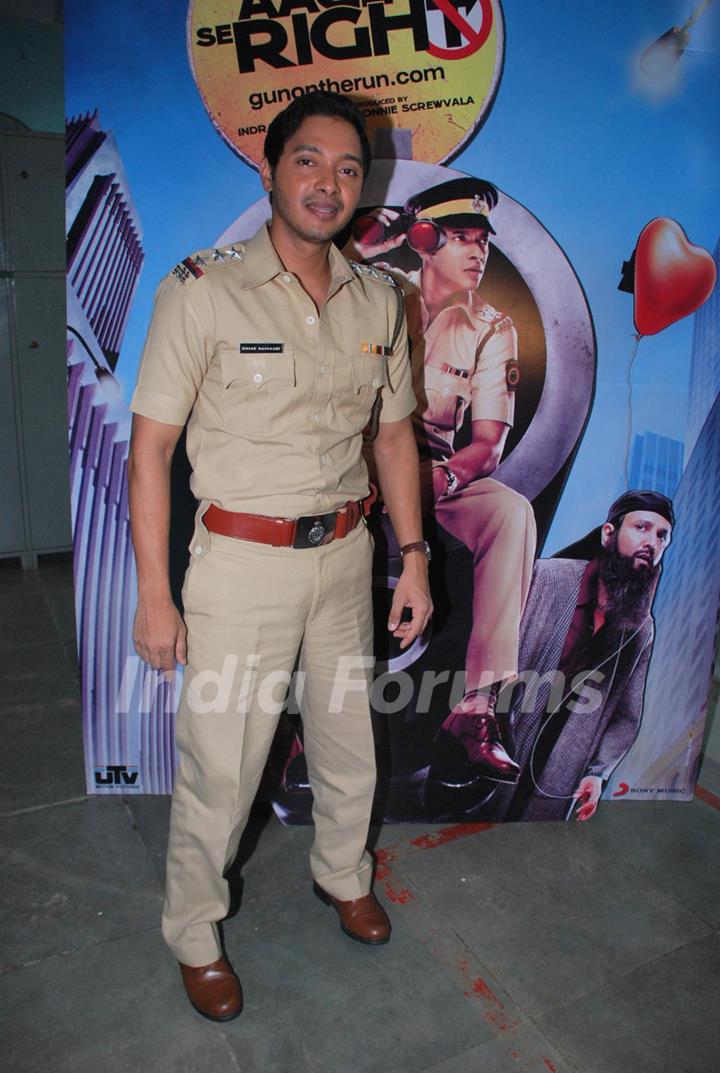 Shreyas Talpade promotes his new film ''Aage Se Right'' in Mumbai