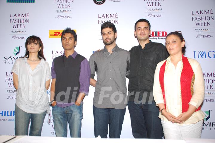 Top Designers at Lakme fashion week press meet