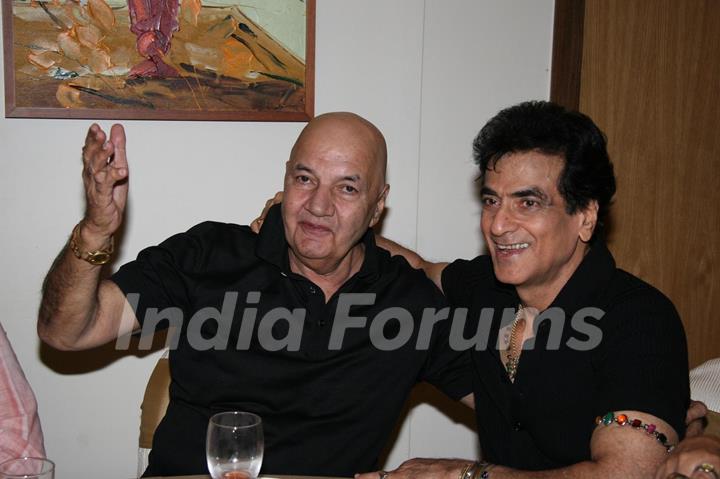 Bollywood actors Prem Chopra and Jitendra at DR Pai''s Birthday bash, in Mumbai