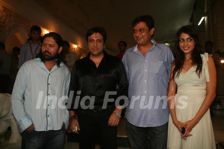 Bollywood actors Govinda and Genelia D''Souza at the success bash of ''''Life Partner&quot;