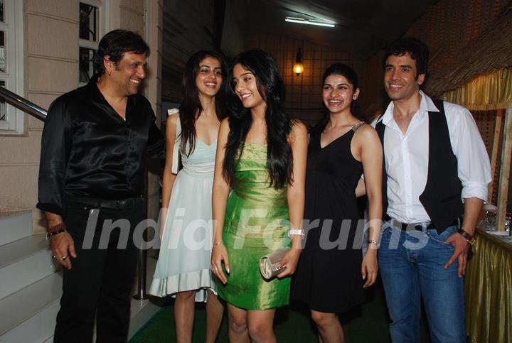 Bollywood actors Govinda, Amrita Rao, Genelia D''Souza, Prachi Desai and Tushar kapoor at the success bash of ''''Life Partner&quot;