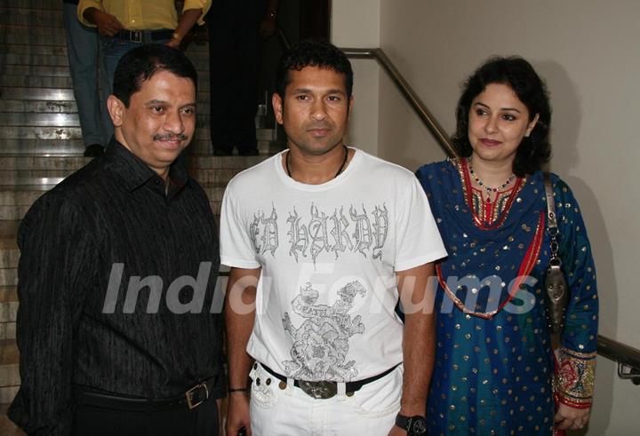 Sachin Tendulkar and Anjali Tendulkar at DR Pai''s Birthday bash, in Mumbai