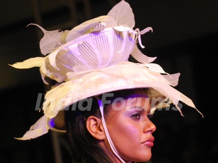 Model at the ramp during the Kolkata Fashion Week in Kolkata on 11th Sep 09