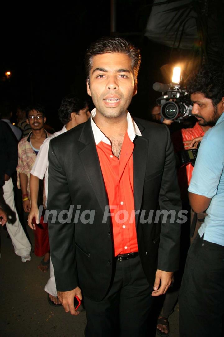 Karan Johar at the Ekta Kapoor beach wear theme bash  (Photo : IANS