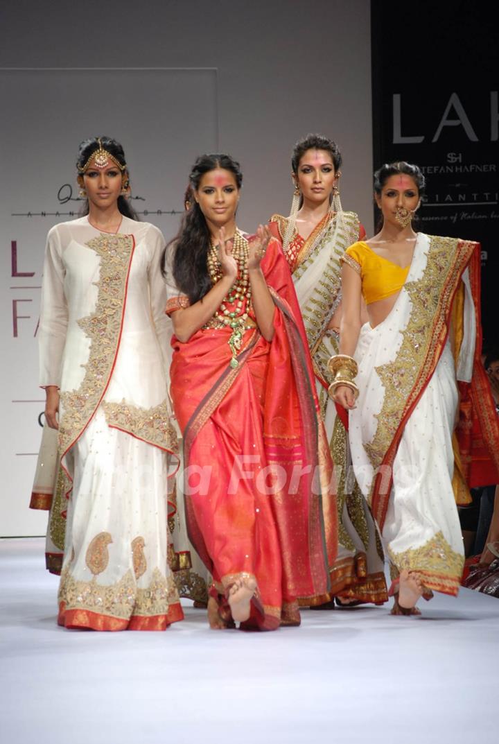 Anand Kabra''s amazing asymmetric feminine collection for spring/summer 2010 created magic at lakme fashion week