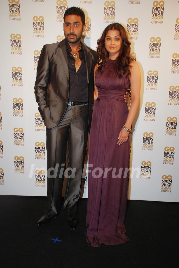 Abhishek Bachchan and Aishwarya Rai Bachchan at GQ Man of the Year Award Function