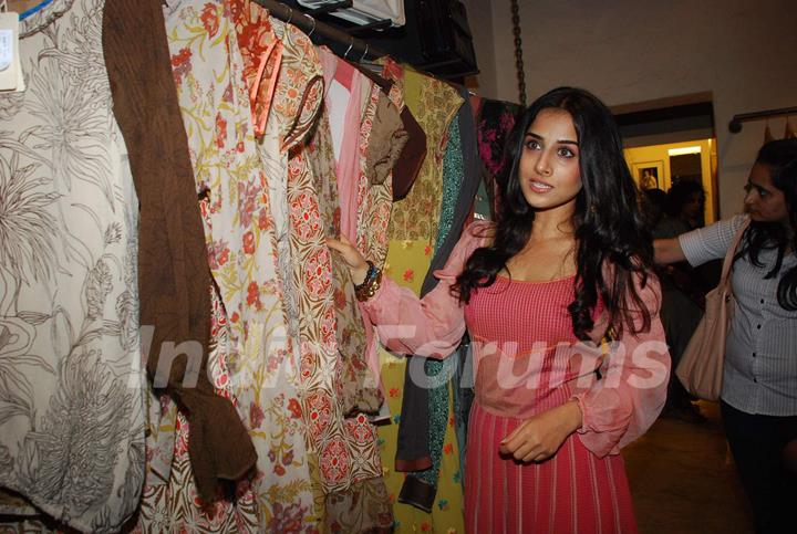 Vidya Balan at Priyadarshi Rao and Uttam Ghosh fashion preview at Zoya in Mumbai