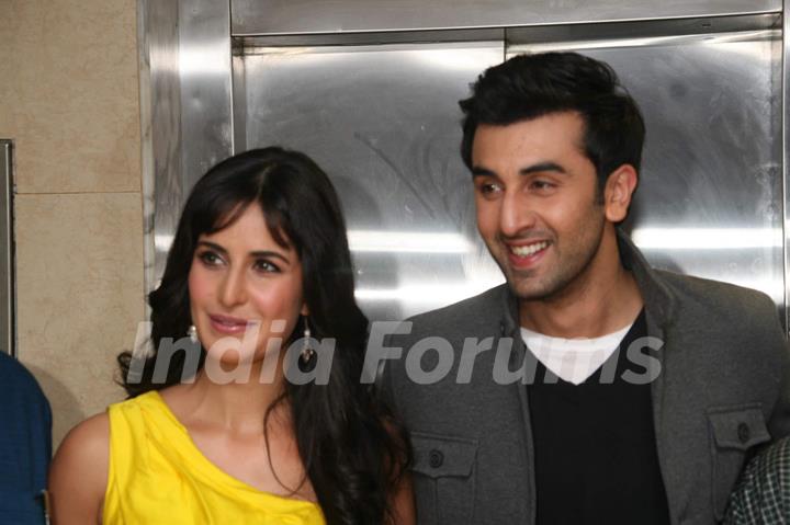 Katrina Kaif and Ranbir Kapoor at ''Ajab Prem Ki Gajab Kahani'' press meet at Yashraj, in Mumbai