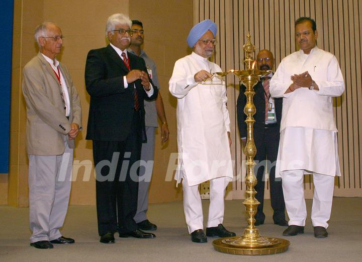 Prime Minister, Dr Manmohan Singh and Minister of Food Processing Industries Subodh Kant Sahai at the inauguration of State Food Processing Ministers'' Conference, in New Delhi on Tuesday