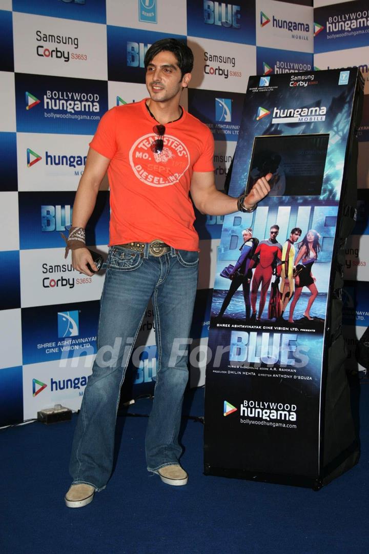 Zayed Khan promotes film Blue at JW Marriott