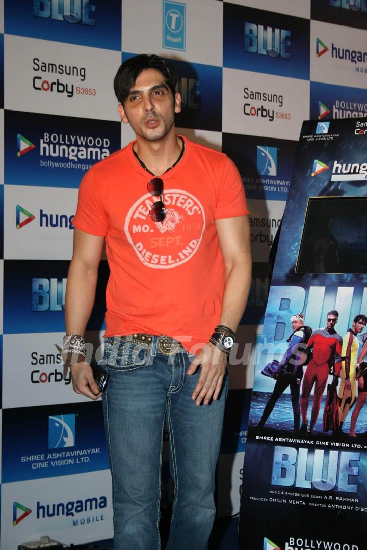 Zayed Khan promotes film Blue at JW Marriott