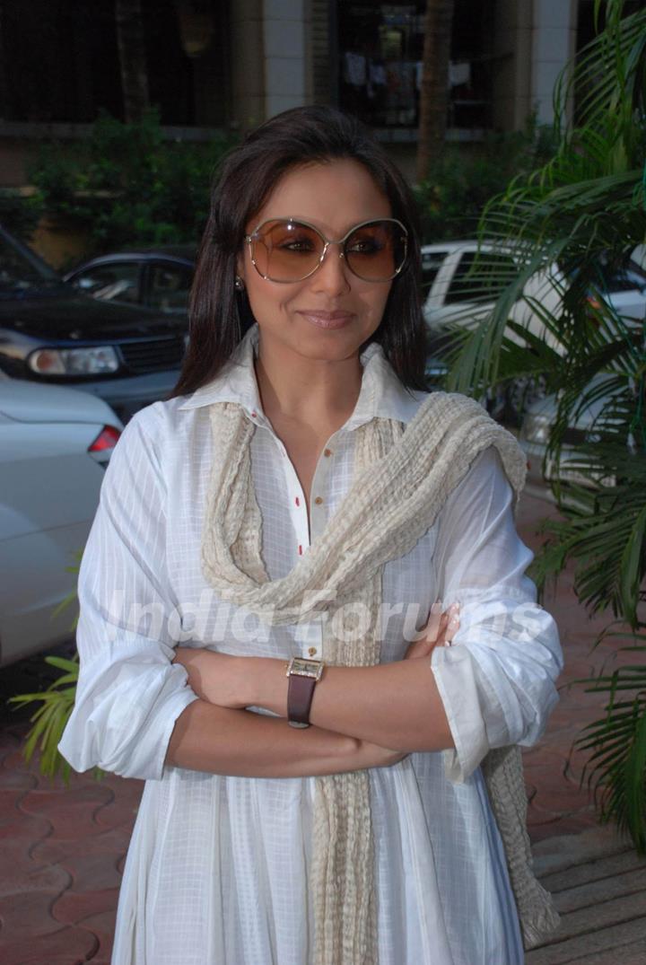 Rani Mukherjee during the convocation ceremony of Roshan Taneja Foundation for Performing Arts (RTFPA) in Mumbai on Thursday,15 October 2009