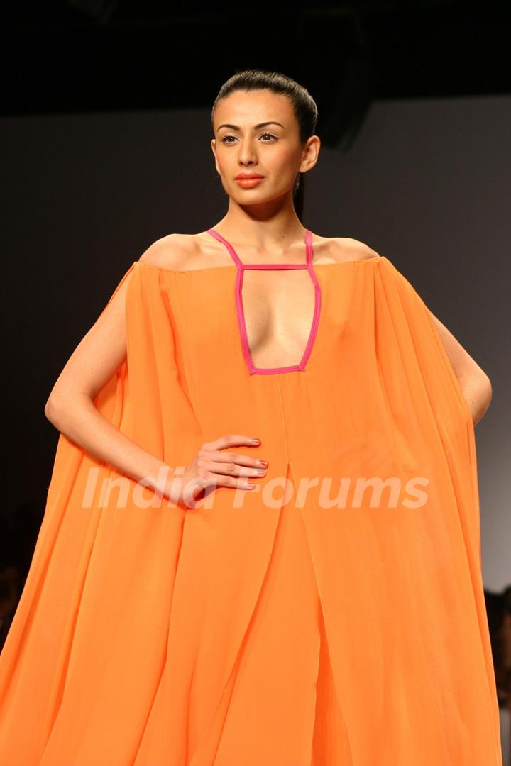 Model walk on the ramp for designer Wendell Rodricks wills lifestyle India fashion week in New Delhi on Saturday